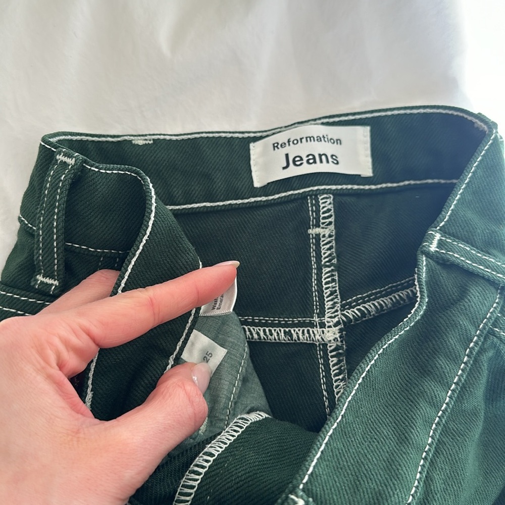 Reformation Cowboy High Rise Straight Leg Denim - Picture 6 of 8